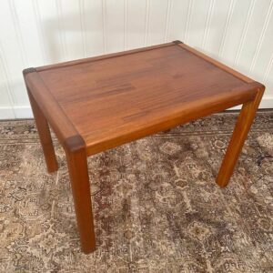 Vintage Teak Rectangular Danish Side Table End Table